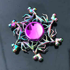 Rainbow Metal Finger Spinner Toy - COOLCrown Store