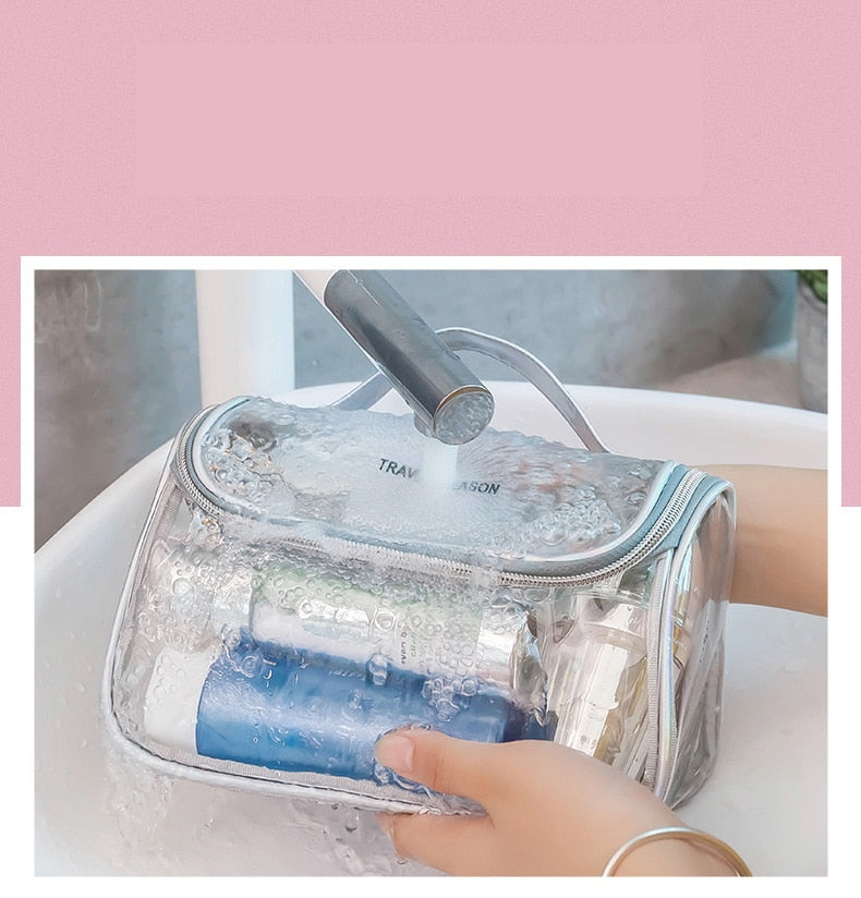 Transparent Travel Organizer Clear Cosmetic Makeup Bag - COOLCrown Store