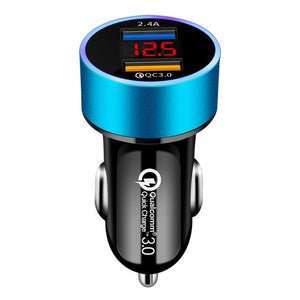 Dual USB Car Charger for iPhone Quick Charge 3.0 Fast Charging - COOLCrown Store