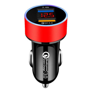 Dual USB Car Charger for iPhone Quick Charge 3.0 Fast Charging - COOLCrown Store