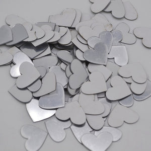 100pcs/lot Mini Round/Heart Mirror Acrylic Wall Sticker - COOLCrown Store