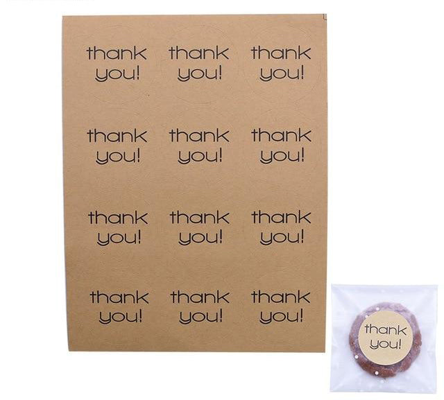 Kraft Paper Bags and Stickers For Candy or Gift - COOLCrown Store