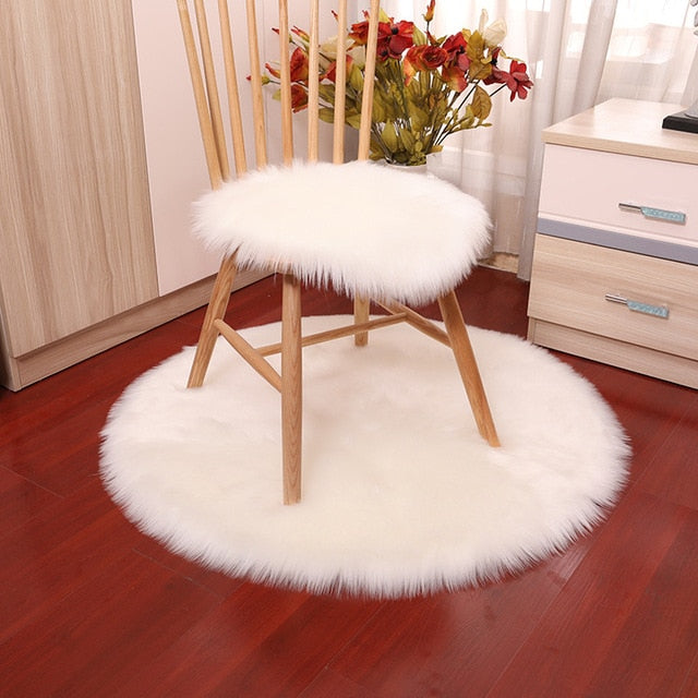 Luxury Soft Small Artificial Sheepskin Rug Home Decor - COOLCrown Store