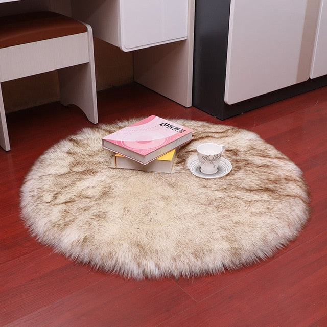 Luxury Soft Small Artificial Sheepskin Rug Home Decor - COOLCrown Store