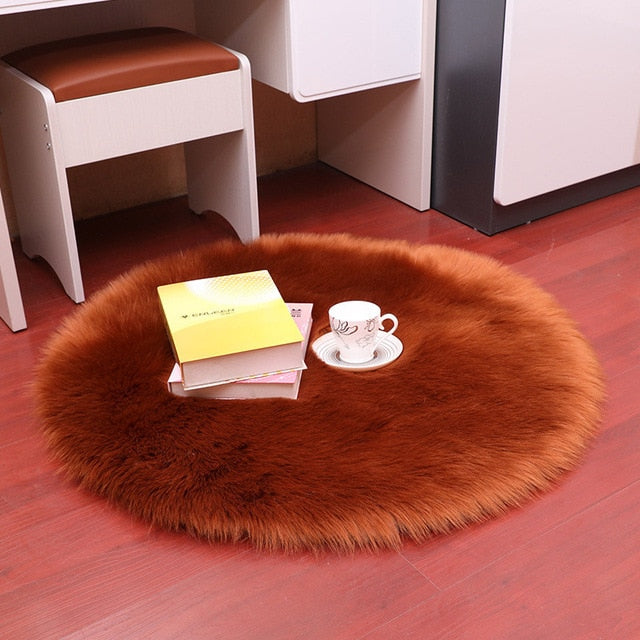 Luxury Soft Small Artificial Sheepskin Rug Home Decor - COOLCrown Store