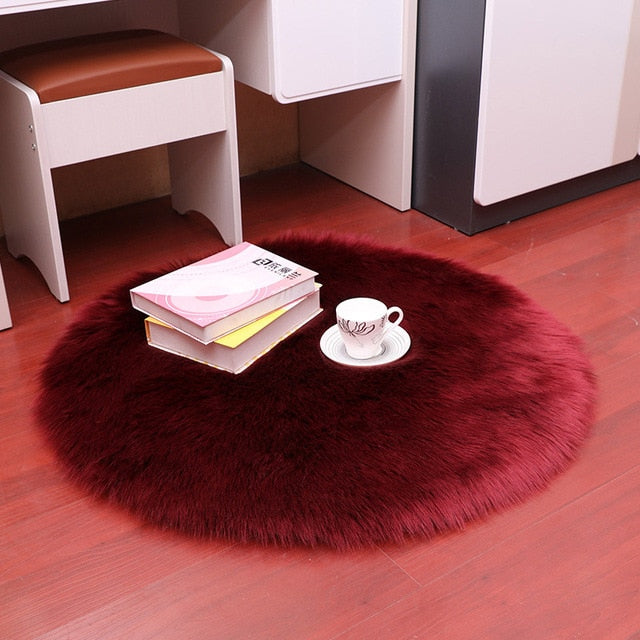 Luxury Soft Small Artificial Sheepskin Rug Home Decor - COOLCrown Store