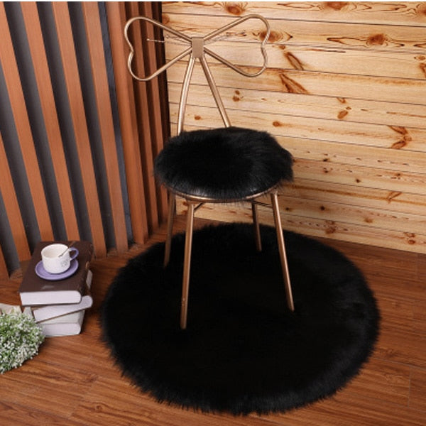 Luxury Soft Small Artificial Sheepskin Rug Home Decor - COOLCrown Store