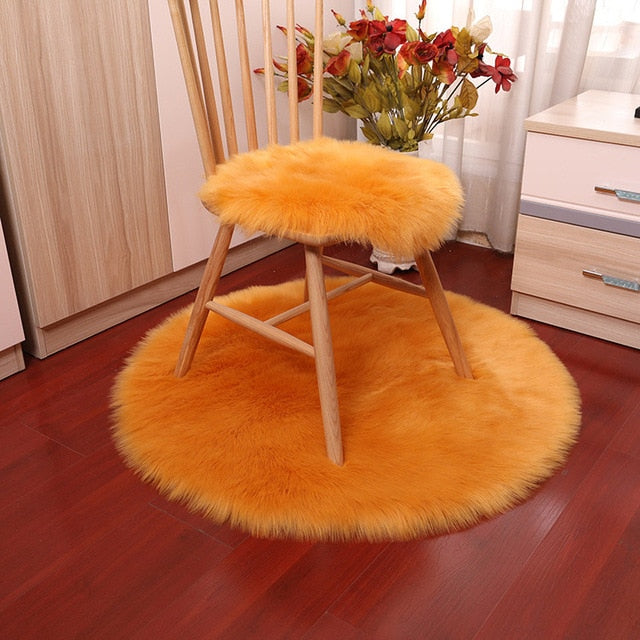 Luxury Soft Small Artificial Sheepskin Rug Home Decor - COOLCrown Store