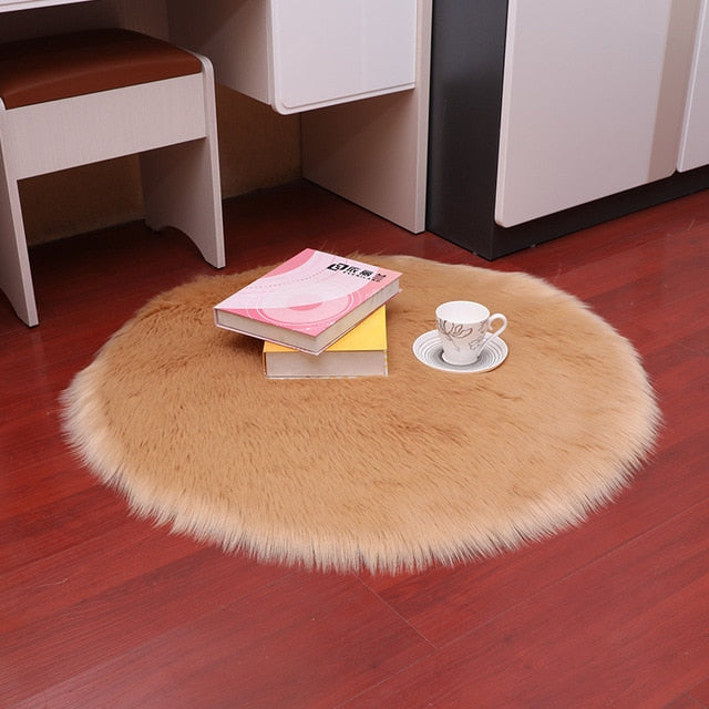 Luxury Soft Small Artificial Sheepskin Rug Home Decor - COOLCrown Store