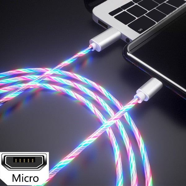 Glowing Cable Mobile Phone Charging Cables - COOLCrown Store