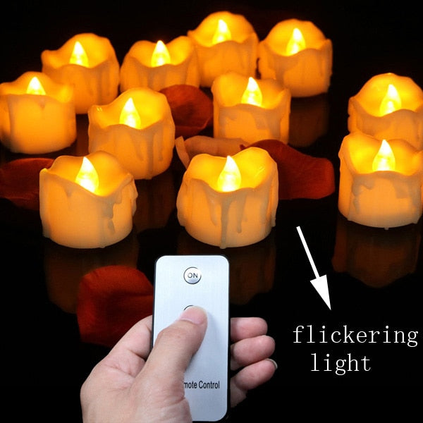 6pcs Flickering Remote Control Candles - COOLCrown Store