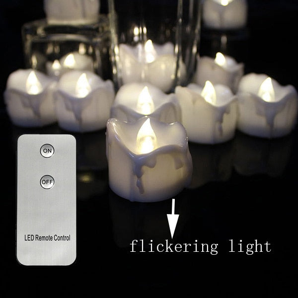 6pcs Flickering Remote Control Candles - COOLCrown Store