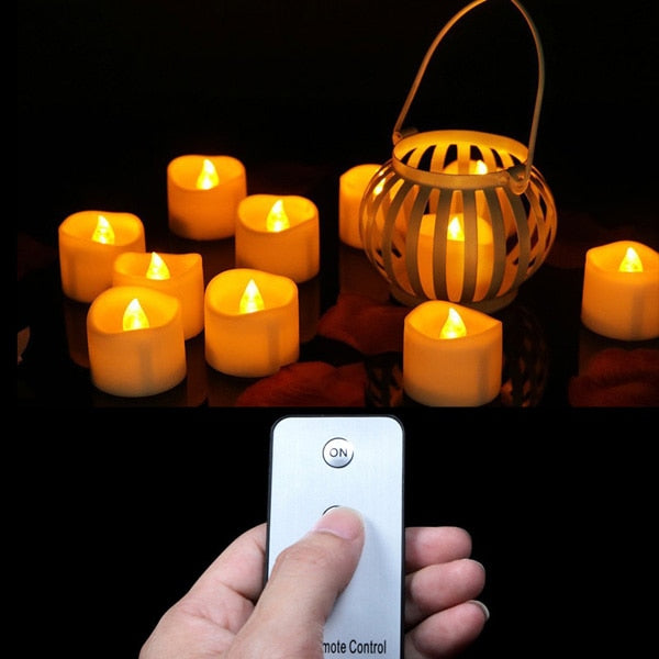 6pcs Flickering Remote Control Candles - COOLCrown Store