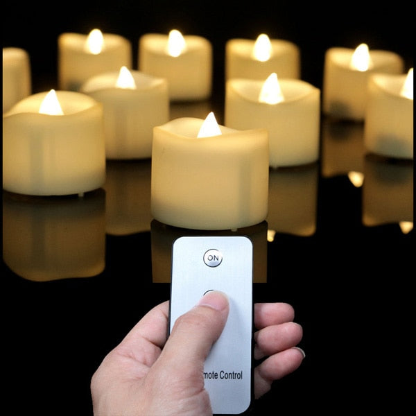 6pcs Flickering Remote Control Candles - COOLCrown Store