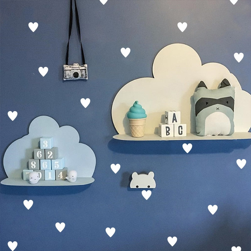 2sets of Baby Heart Wall Sticker For Kids Room Home Decoration - 75pcs/set - COOLCrown Store