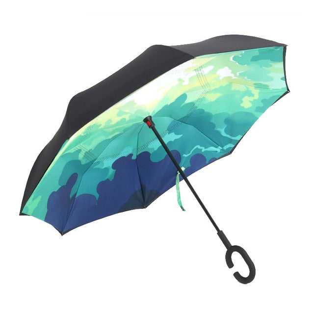 Reverse Double Layer Inverted Umbrella - COOLCrown Store