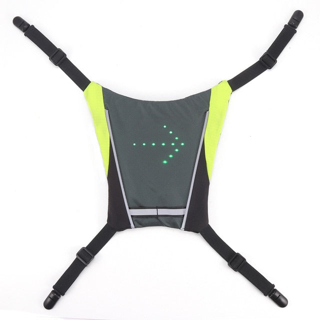 LED Cycling Light Turning Indicator Reflector Vest - COOLCrown Store