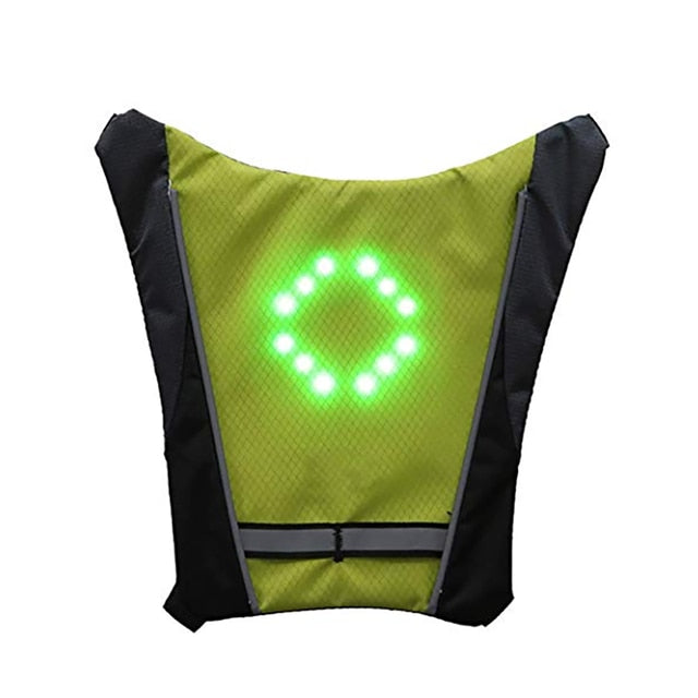 LED Cycling Light Turning Indicator Reflector Vest - COOLCrown Store