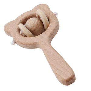 2pcs Wooden Rattle Toy - COOLCrown Store