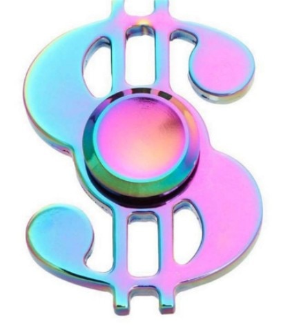 Rainbow Metal Finger Spinner Toy - COOLCrown Store