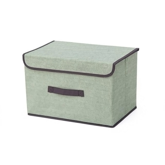 Storage Boxes with Lids No Smell Polyester Fabric Clear Storage Baskets Containers - COOLCrown Store