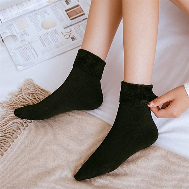 6 Pairs Winter Warmer Women Thermal Wool Cashmere Socks - COOLCrown Store