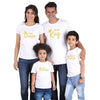 father mother daughter son crown t shirt family matching clothes outfits look daddy mommy and me baby dress king queen princess - COOLCrown Store