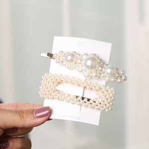 2Pcs Pearl Imitation Beads Hair Clip - COOLCrown Store