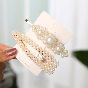 2Pcs Pearl Imitation Beads Hair Clip - COOLCrown Store