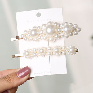 2Pcs Pearl Imitation Beads Hair Clip - COOLCrown Store