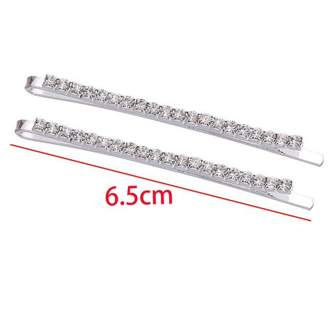 2Pcs Crystal Rhinestone Hair Clips - COOLCrown Store