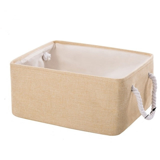 Storage Basket Foldable Linen Storage Box - COOLCrown Store