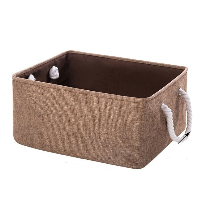 Storage Basket Foldable Linen Storage Box - COOLCrown Store