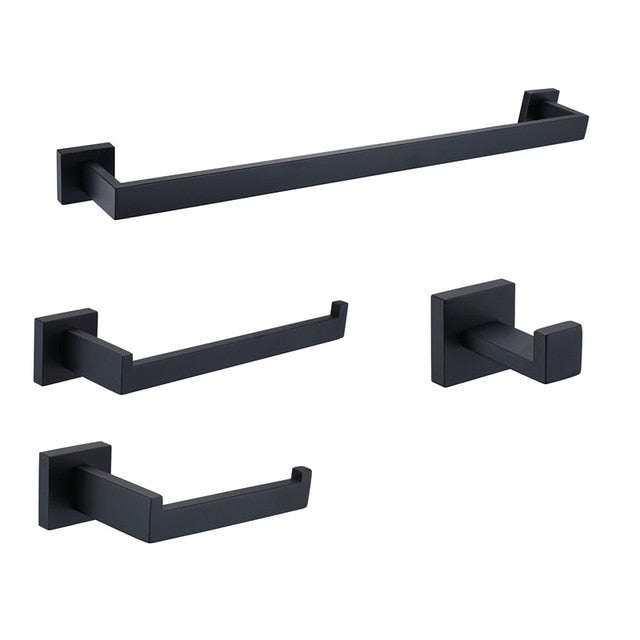 Bathroom Hardware Set Black Robe - COOLCrown Store