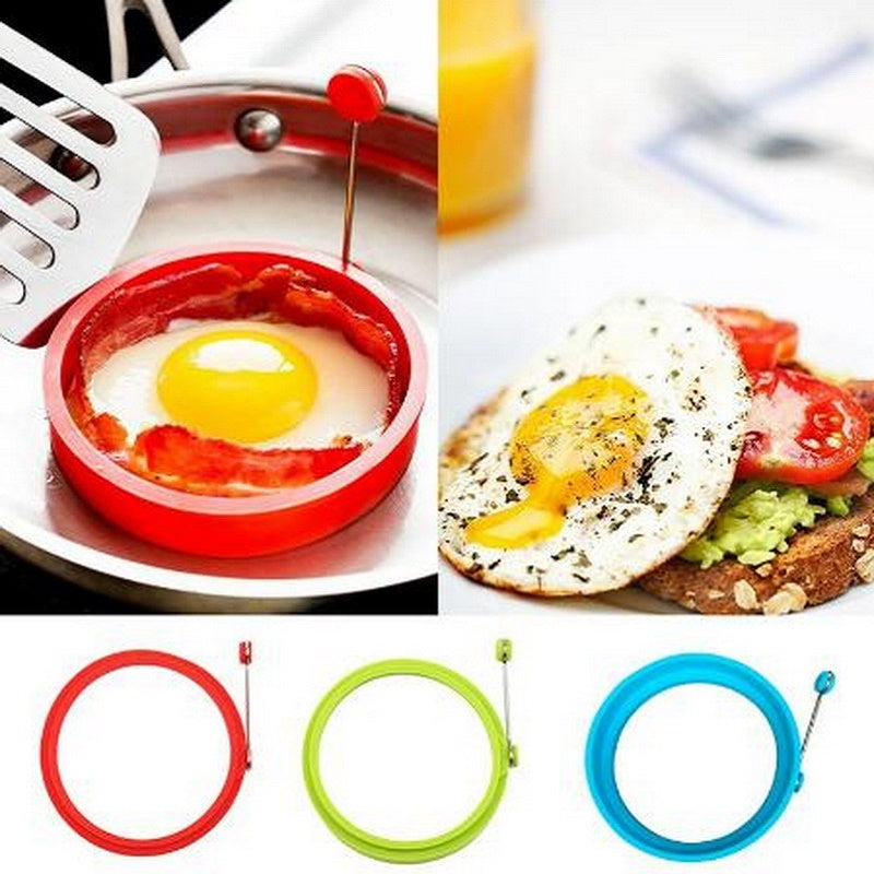 1pcs Silicone Fried Egg Pancake Ring Omelette Round Shaper - COOLCrown Store