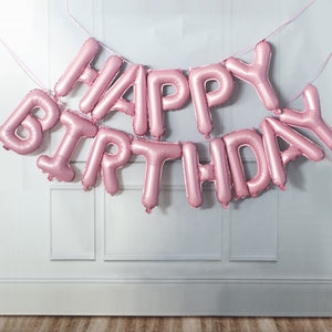 13pcs Happy Birthday Decoration Balloons Rose Gold - COOLCrown Store