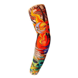 1Pcs Outdoor 3D Tattoo Printed Arm Warmer Fake Temporary Tattoo Sleeve - COOLCrown Store