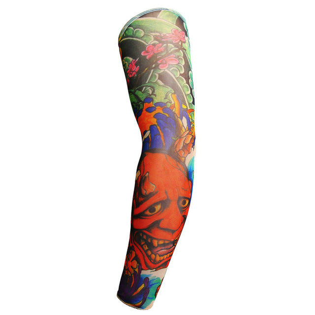 1Pcs Outdoor 3D Tattoo Printed Arm Warmer Fake Temporary Tattoo Sleeve - COOLCrown Store