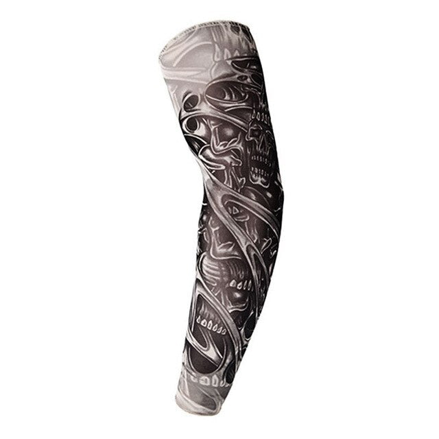 1Pcs Outdoor 3D Tattoo Printed Arm Warmer Fake Temporary Tattoo Sleeve - COOLCrown Store