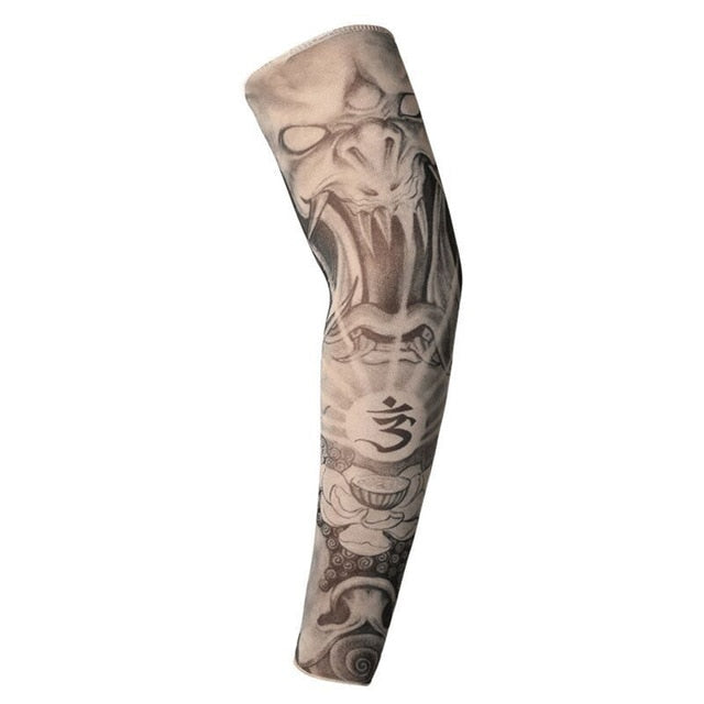 1Pcs Outdoor 3D Tattoo Printed Arm Warmer Fake Temporary Tattoo Sleeve - COOLCrown Store