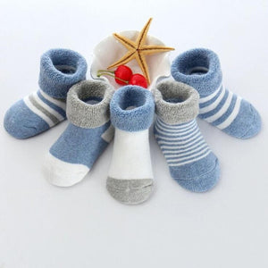 5 Pair/lot new cotton thick baby toddler socks autumn and winter warm baby foot sock - COOLCrown Store