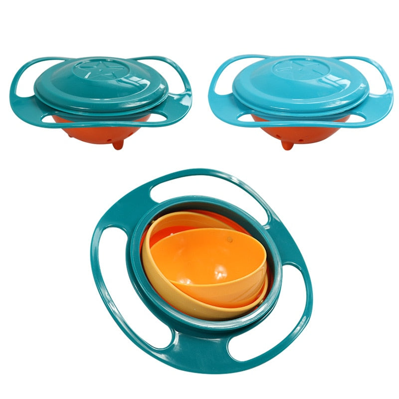 360 Rotate Spill Proof Solid Feeding Dishes - COOLCrown Store