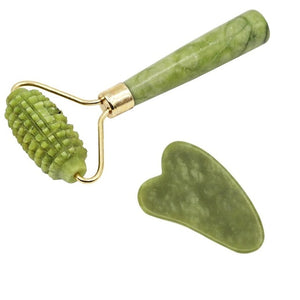 Facial Massage Roller Jade Stone Face Lift - COOLCrown Store