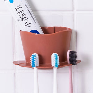 Plastic Toothbrush Toothpaste Holder Storage Rack - COOLCrown Store