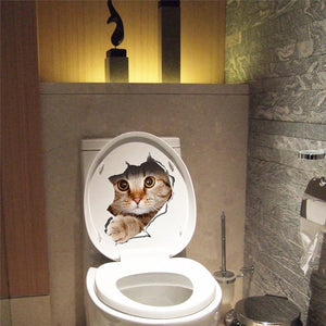 2pcs Cat Vivid 3D Smashed Wall Sticker - COOLCrown Store