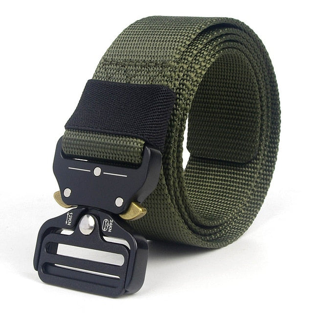 Tactical Belt Men Adjustable Heavy Duty Military Tactical Waist Belts with Metal Buckle - COOLCrown Store