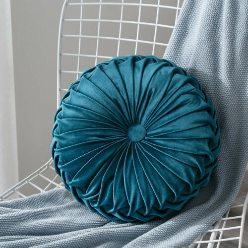 Velvet Pleated Round Floor Cushion Pillow - COOLCrown Store