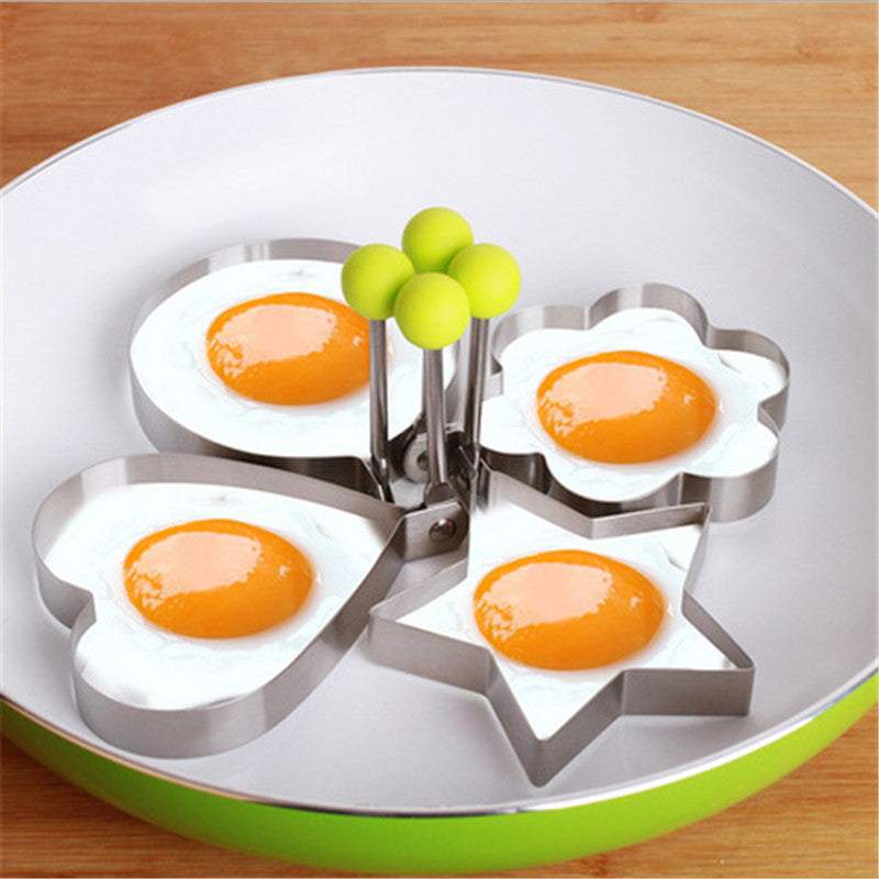 4Pcs Stainless Steel Fried Egg Shaper Pancake Mould Tools - COOLCrown Store