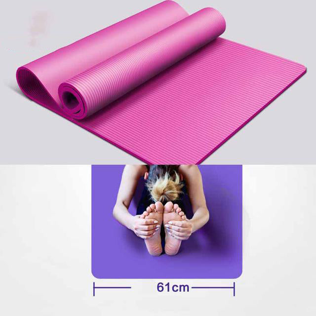 Non-Slip Fitness Thick Yoga Mats With Body Line - COOLCrown Store