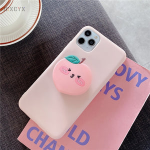 3D Luxury Cute Cartoon Fruit Avocado Soft Silicone Phone Case for Iphone - COOLCrown Store